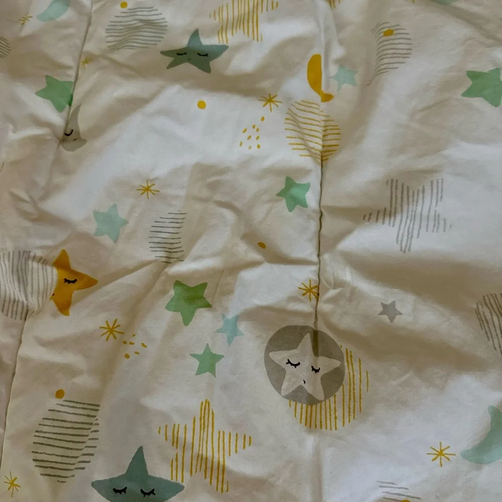 HTF Land of Nod Nightfall Bedding & Changing Pad Cover